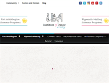 Tablet Screenshot of instituteofdanceartistry.com